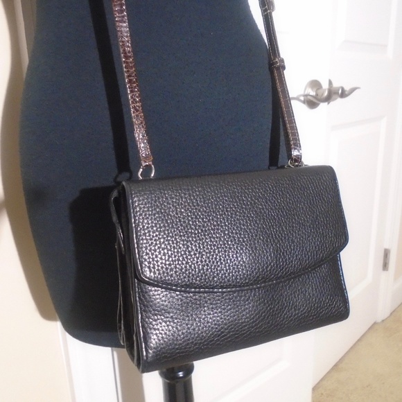 BRIGHTON Leather Croc Embossed Crossbody Bag*FIRM PRICE - Picture 4 of 13